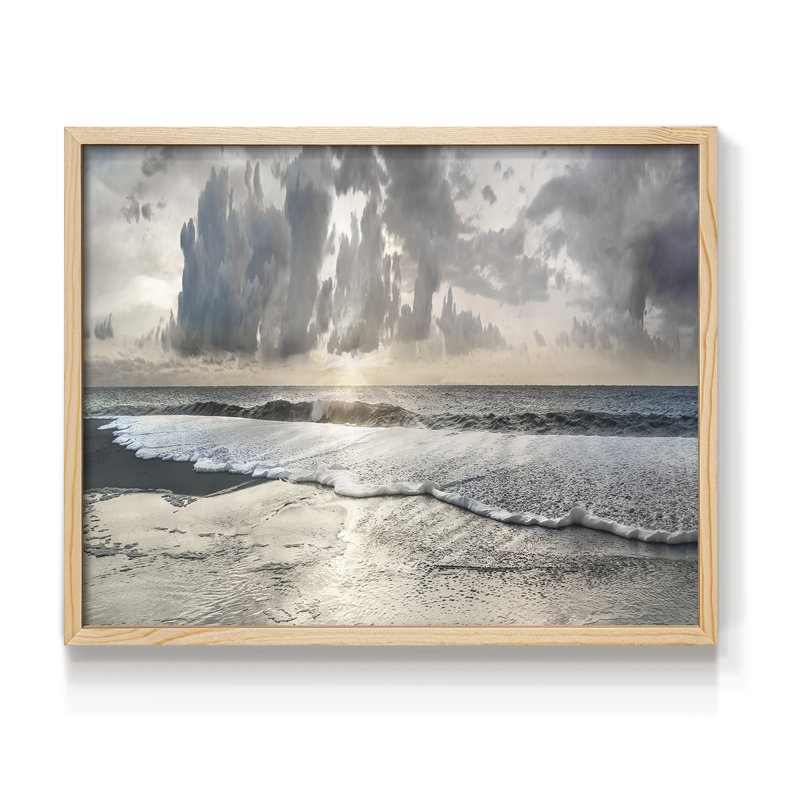Soft Tides II - Impression encadrée - réarmable, Naturel, H 11 po x l 14 po