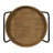 Rayle Round Solid Wood Bar Cart