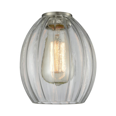 Bolduc 8'' H Glass Oval Pendant Shade