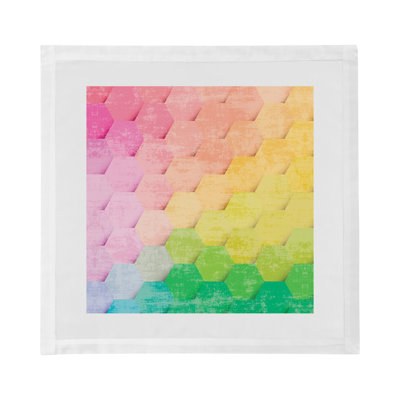 Hex Cotton Sateen Dinner Napkins