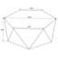 Table basse hexagonale Natural
