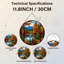 Panneau de vitrail 12 "H Autumn Landscape-353186743