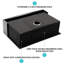 Station de travail en acier inoxydable avec tablier frontal en acier inoxydable noir 33 po 33 po-121659437-121659434