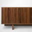 Meuble télé pour téléviseur de 75 po ou moins, console média avec portes d'armoire texturées et rangement, bois, style transitionnel, salon-963143724