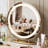 19 Inch Vanity Mirror With Lights, Round Large LED Vanity Mirror With Smart Touch 3 Colours Dimmable, Touch Lighting-1233570795