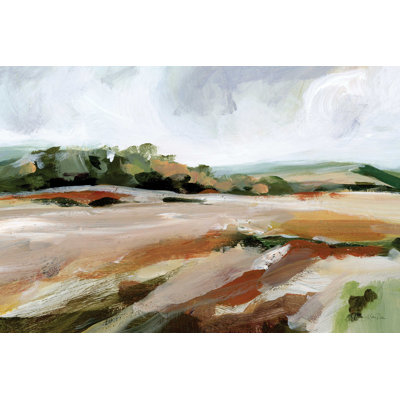 " Taupe Toned Landscape " by Katrina Pete Watercolor Painting