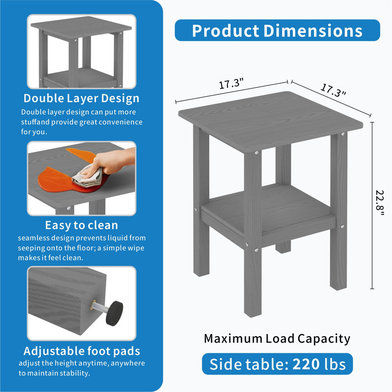 2-person Patio Set, Grey