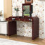 Bureau de coiffeuse avec miroir et 2 tiroirs-905203198