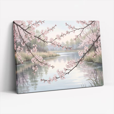«Cherry Blossom», reproduction d'art sur toile, ensemble de 1