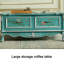 Sturdy coffee table with rounded edges