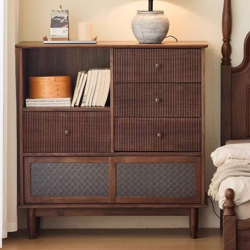 Retro Multifunctional Accent Cabinet