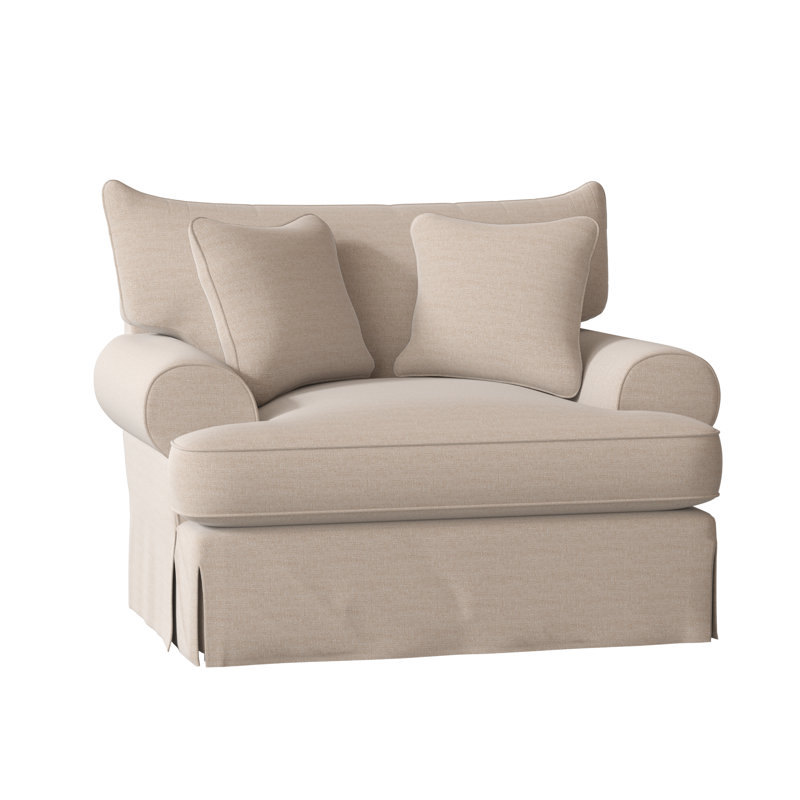 Chalkline Upholstered Armchair, Index 10 White Performance Twill, No