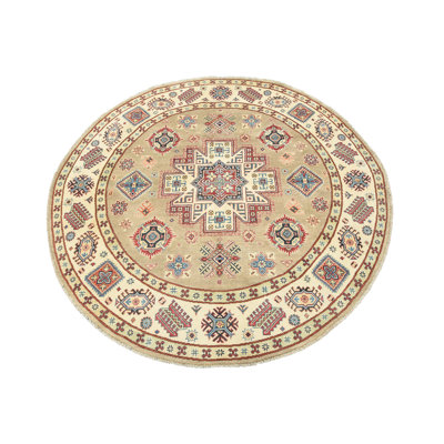 Tapis unique brun de 7 pi 10 po x 7 pi 11 po