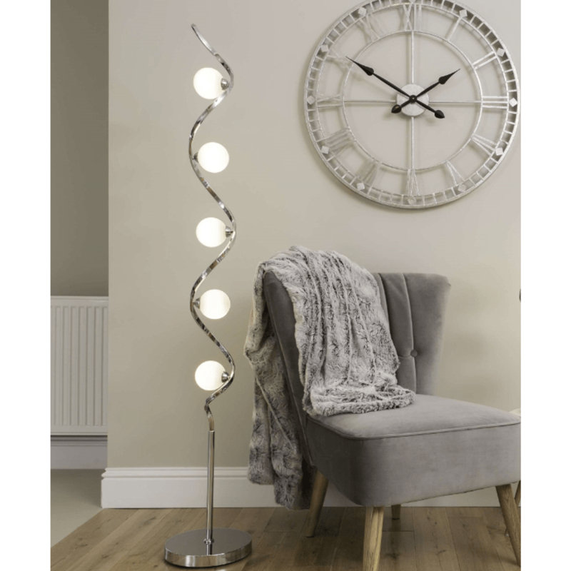 Bombo 160cm Polished Tree Floor Lamp