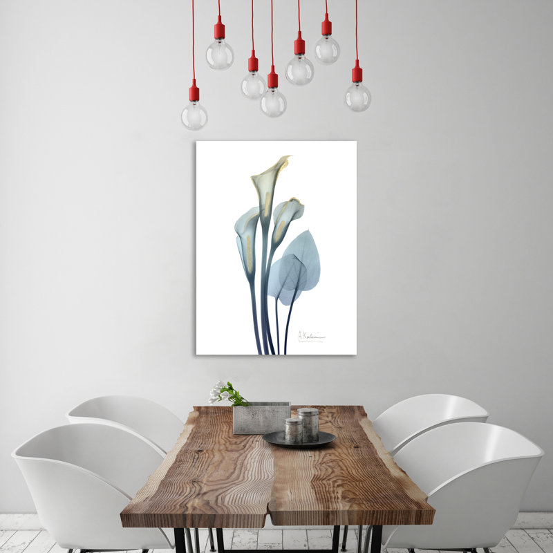 Gold Splash Calla Lily 2 - Wrapped Canvas Print, 81 cm H x 61 cm W