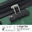 Valise rigide, valises en ABS léger et durable avec roues doubles, bagage à carreaux extensible de 24 po 24 po-126941684