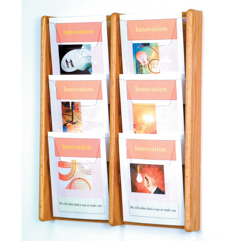 Wooden Mallet 26.25'' H Magazine Rack, Light Oak
