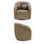 Fauteuil pivotant en cuir Vegan Jonina-2032750569