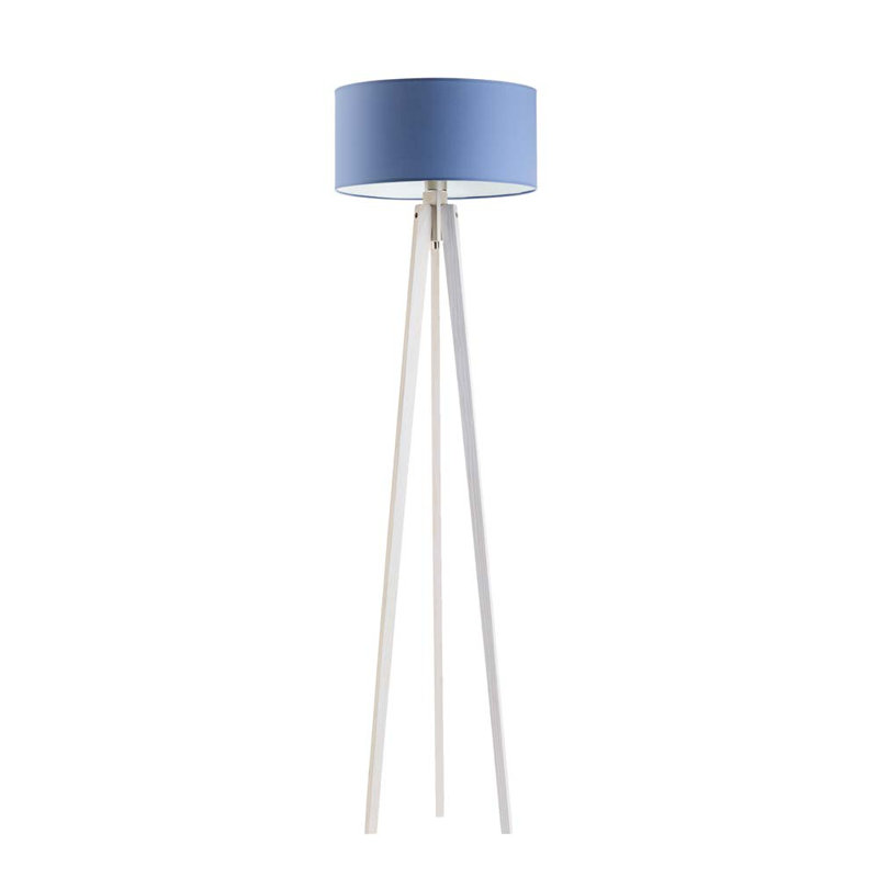 Mirada 149 H cm Tripod Floor Lamp, Sky/White Inside, White