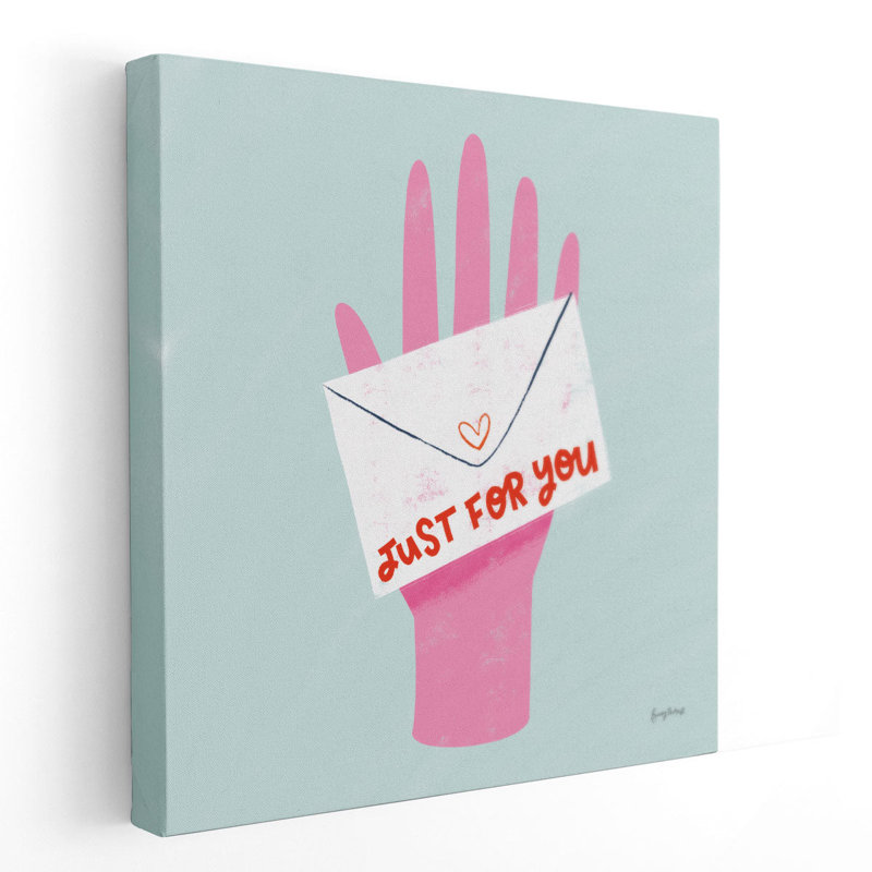 «Love Letters I», reproduction d'art sur toile, H 12 po x l 12 po