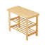 Wood Storage Bench