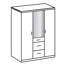 Arnfast 3 Door Manufactured Wood Wardrobe