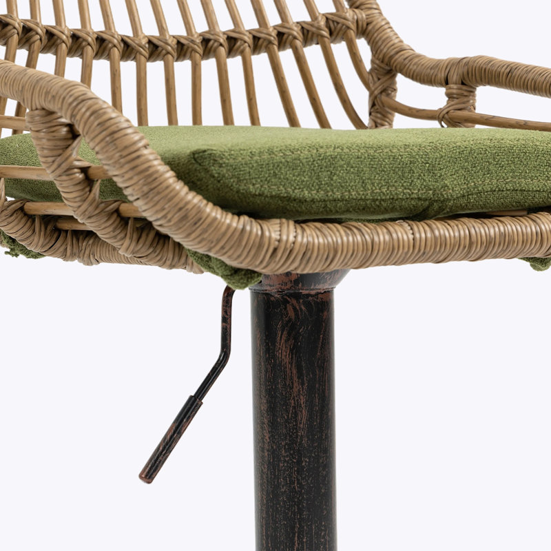 Tabouret pivotant à hauteur réglable, Vert