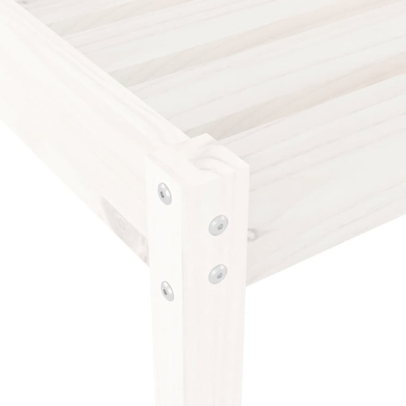 Adoniram 199.5cm Long Reclining Pine Double Chaise, White