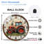 Horloge murale rouge 12 po