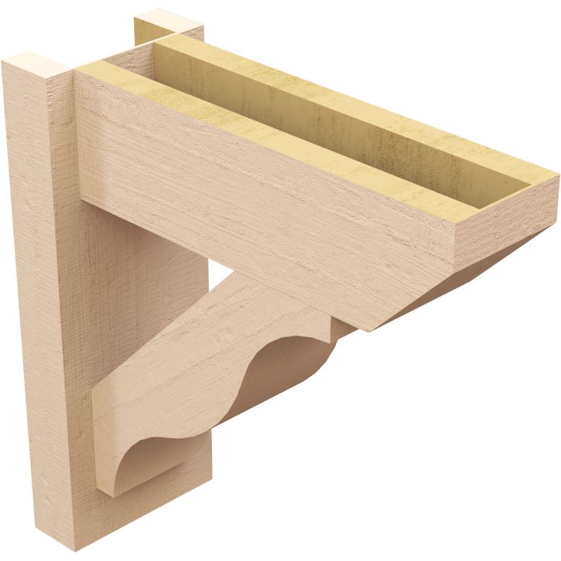 Bois de cèdre brut Funston Slat, H 16 po x l 6 po x P 16 po
