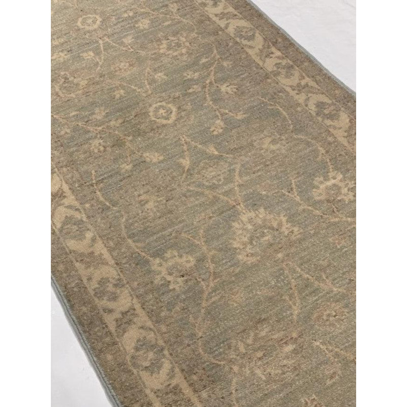 Wool Oriental Area Rug in Gray