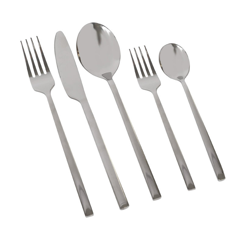 Argon Tableware Stainless Steel Cutlery Set, Silver