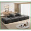 Canapé modulaire moderne en chenille scintillant 4 pièces avec 2 repose-pieds - aucun assemblage requis, idéal pour les salons