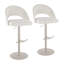Tabouret de bar réglable Resme avec repose-pieds en T arrondi (ensemble de 2)-121972421-121972416