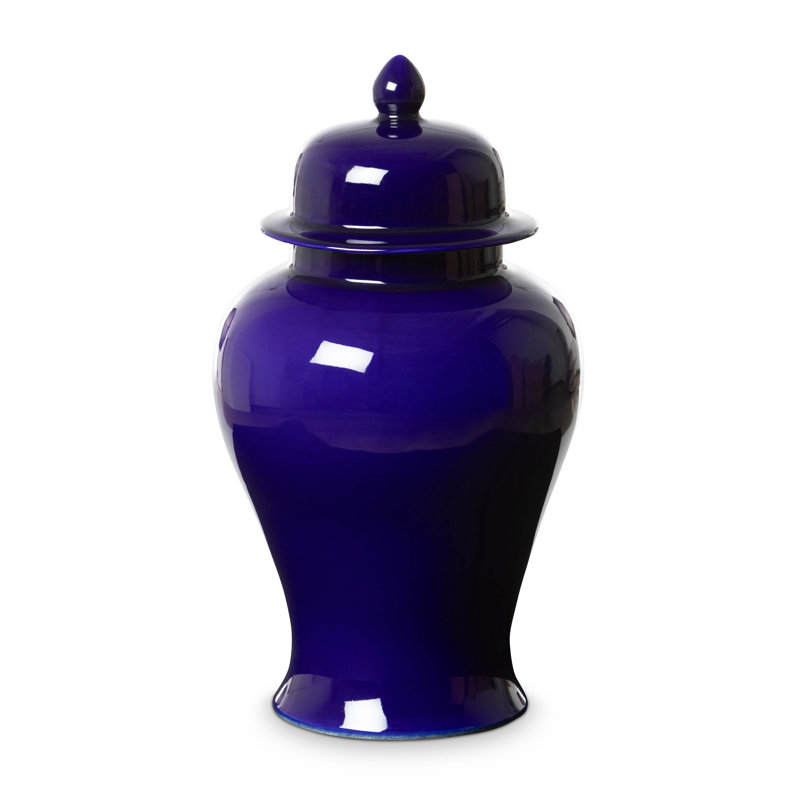 Imperial Ceramic Ginger Jar, Indigo, Small, Blue, 17.71" H x 9.84" W x 9.84" D, 30 pieces