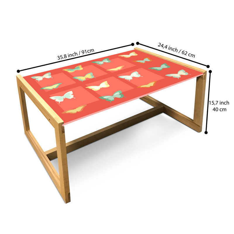 Inocencio Sled Coffee Table, 90cm H x 62cm W x 40cm D