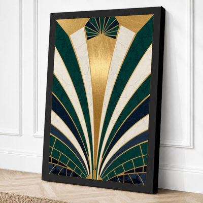 Deco Symmetry Art Deco - Wrapped Canvas