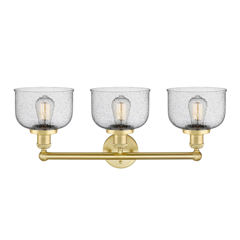 Éclairage pour meuble-lavabo à 3 lumières à intensité variable Raykwan, Bullé, Or satiné