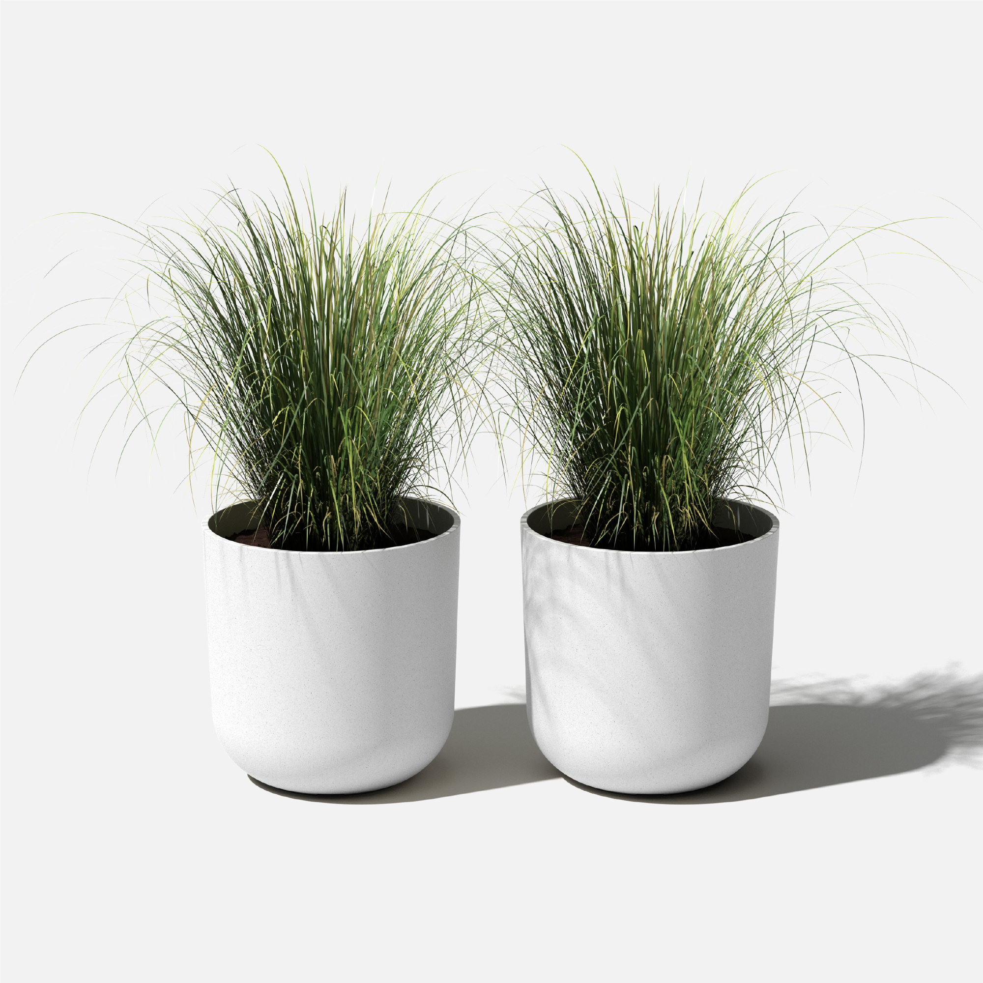 Pure Series Planter, 15.25" H x 15" W x 15" D, 2, White