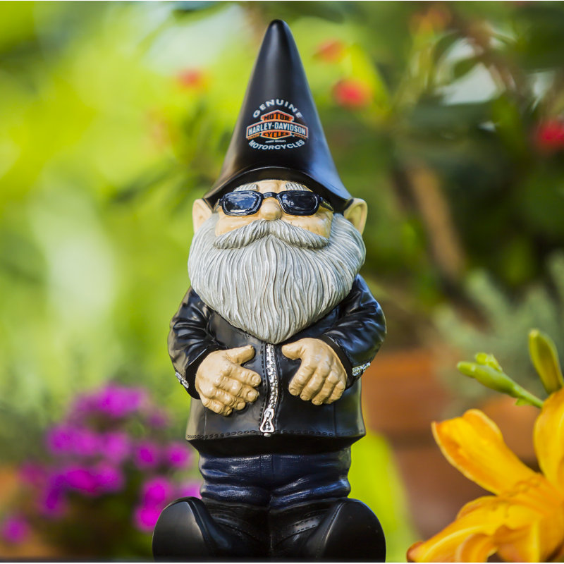 Statue de gnome de Knucklehead Harley-Davidson