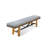 Truss Solid Wood/Wicker Outdoor Bench