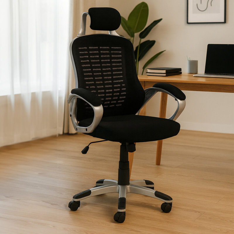 Mesh Desk Chair, Black