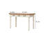 Retro White Rectangular Solid Wood Writing Desk