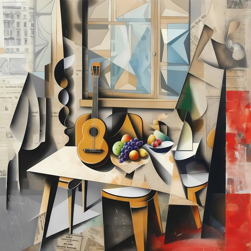 Harmonie éclatée, H 24 po x l 24 po