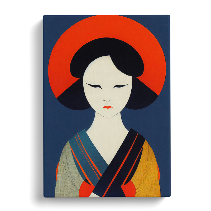View Of A Geisha No.2 - Wrapped Canvas, 50cm H x 35cm W x 3cm D