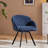  Flower-shaped Swivel Chenille Accent Armchair-1264712850