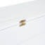 Lit blanc pleine grandeur avec tablette de charge et amovible pour l'organisation de ports spatiaux-914871544-914871551