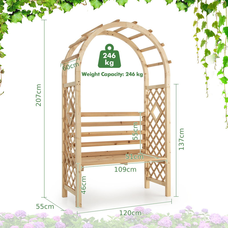 Brieah Outdoor Bench