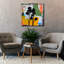  «Treeform No. 1» par Jan Weiss, art mural sur toile, 37 po x 37 po
