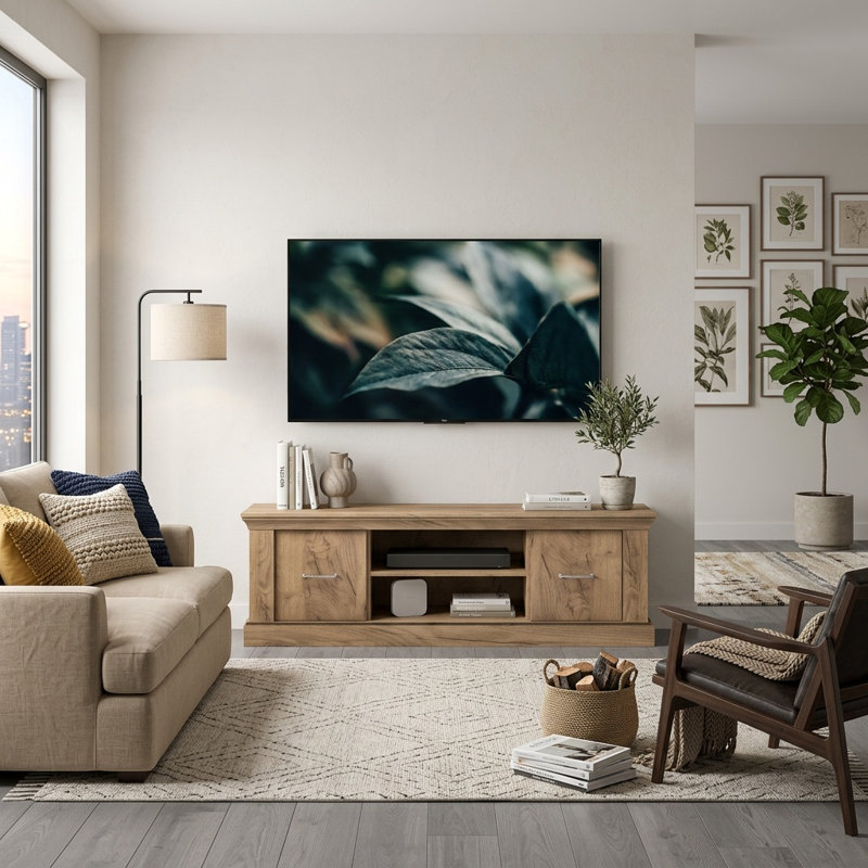 Unfinished TV Stand, 50cm H x 162cm L x 42cm W